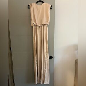 NWT. NastyGal • V Back Wide Leg Jumpsuit